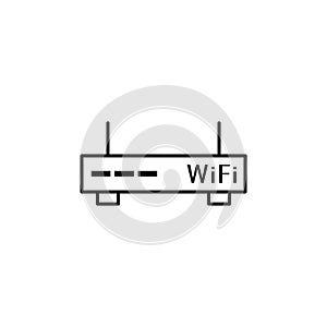 router wai file icon. Element of online and web for mobile concept and web apps icon. Thin line icon for website design and