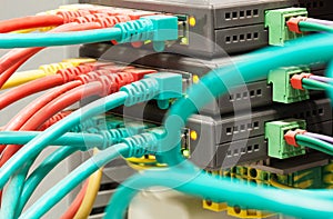 Routers with network cables