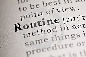 Routine