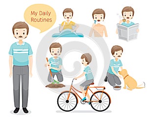 The Daily Routines Of Old Man