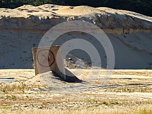Routing Arrow In Desert Area