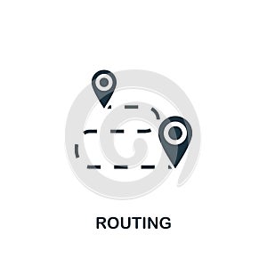 Routing icon. Premium style design from public transport icon collection. UI and UX. Pixel perfect Routing icon for web design,