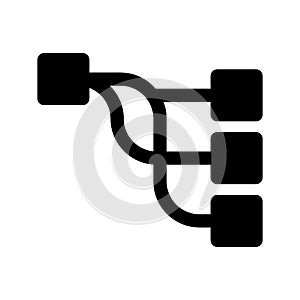Routing Icon Vector Symbol Design Illustration