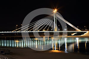 Rovaniemi bridge at night