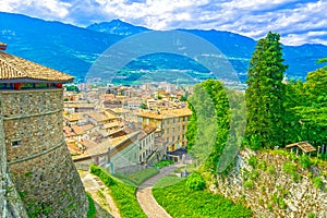 Rovereto town in Trentino, Italy