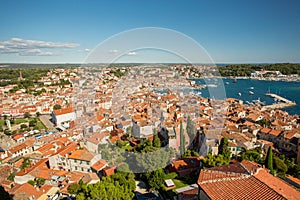 Rovinj, Istria, Croatia. Aerial shot.