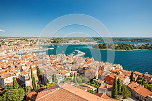 Rovinj, Istria, Croatia. Aerial shot.