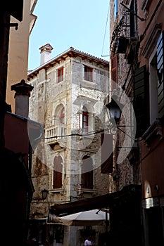 Rovinji, small street, old town, Europe, Croatia, Kroatien