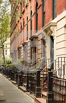 Row of apartments in Greenwich Village, NYC
