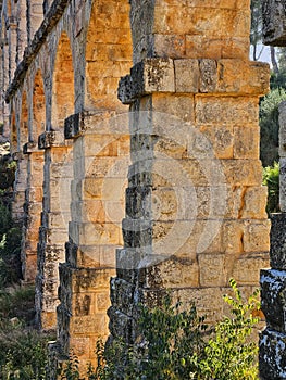 Row of arches, Roman aquaduct near Tarragona, Spain