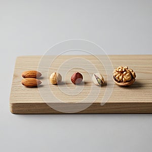 Grain highlighting the contrast between the textures and colors