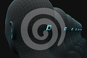 Row back of the heads wth microchip