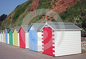 Row Of Beach Huts