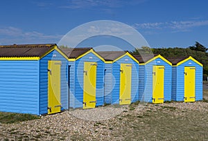 Row of Beach Huts, Littlehampton, England