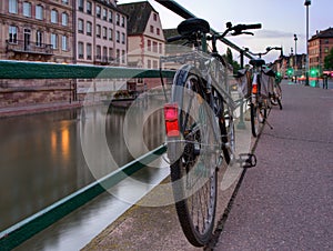Row of bicycle