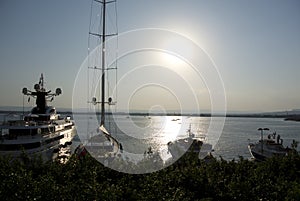 Row boats at sunset (Ortigia/Syracuse)