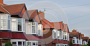Row of Brick and Tile Built Semi Detached Houses