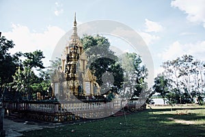 Row of Budhist monk statues