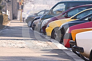 Row of cars