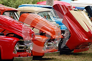 Row of Classic Trucks