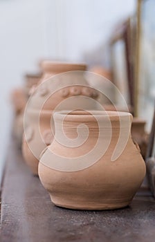 Clay art pots
