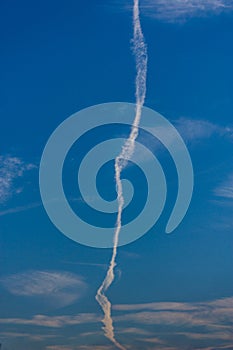 Row clound and blue sky