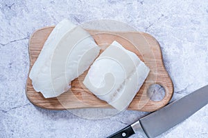 Row cod fillet