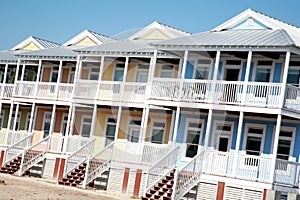 Row of Colorful Beach Houses