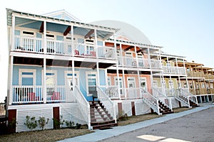 Row of Colorful Beach Houses