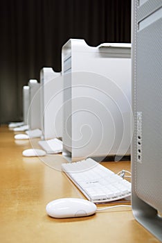 Row of computers