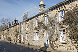 Row of cottages in Bakewell, Derbyshire