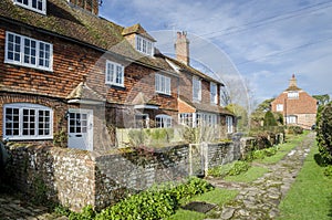 Row of cottages in a Village in Kent