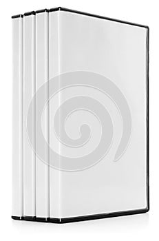 A Row of DVD or CD cases