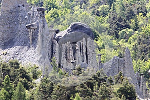 Row of Earth Pyramids, Hautes-Alpes, France