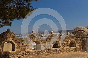 Row of embrasures in Fortezza of Rethymno.