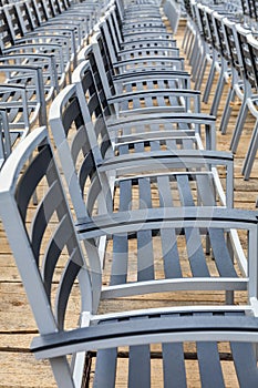 Row of Empty Chairs
