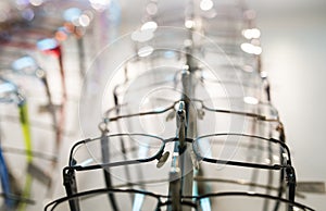 Row of eyeglass photo