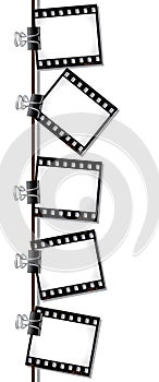 Row of film negatives