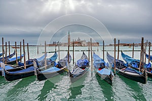 A Row of Gondolas