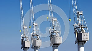 Harbor cranes port Antwerp
