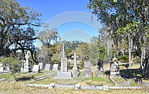 Row of Headstones Magnolia Cemetery 3