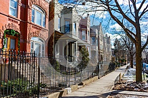 Row of Homes in Wicker Park Chicago