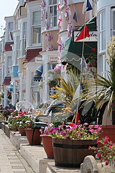 Row of hotels