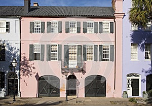 Row houses in Charleston, South Carolina