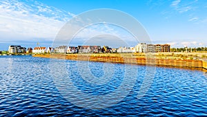 Row Houses and condominiums in the historic fishing village