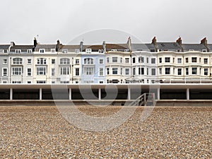 Row of houses from Hastings Beach