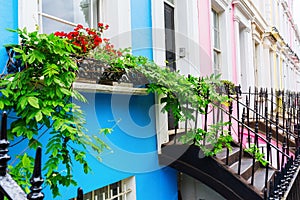 Row houses in Notting Hill, London