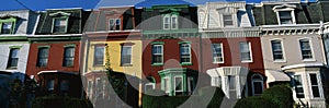 Row houses in Philadelphia, PA photo