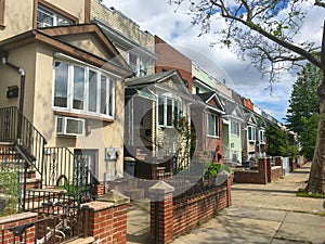 Row of Houses in Queens NYC