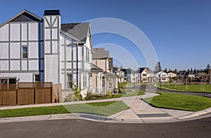 Row of houses in Willsonville Oregon